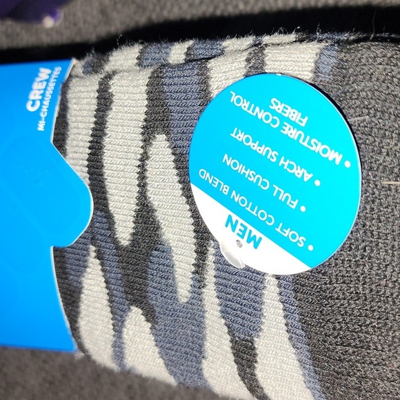 Mens Columbia Moisture Control Boot Socks 4pair Size 6-12 Full Cushion Arch Supp - Picture 5 of 6